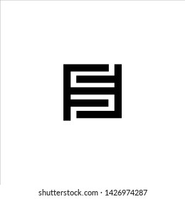 CP or PC letter template logo design