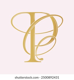 CP, PC, Logo CP, Letter CP, Monogramm CP, Vektor, Logo, Hochzeitsmonogramm Initialen, Hochzeitslogo, Hochzeitsmonogramm, Logo-Design