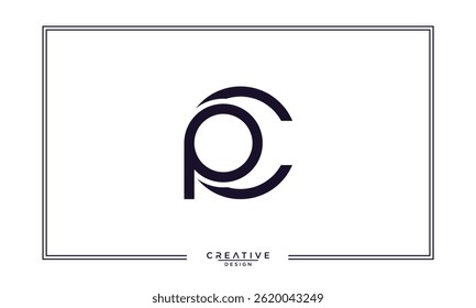 CP, PC,C , P, Abstract Letters Logo Monogram