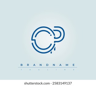 CP Technology Letter Logo Template. This tech letter logo is a graphic mark that uses letters to represent a technology company.