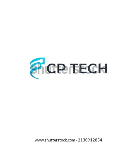CP TECHNOLOGY LOGO DESIGN VECTOR