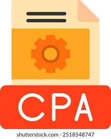 Cpa Flat Vector Icon Design