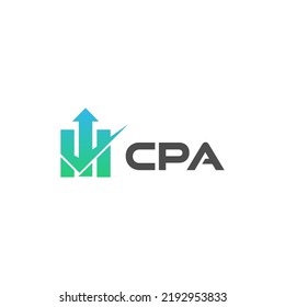  Símbolo de vector de plantilla de logotipo CPA