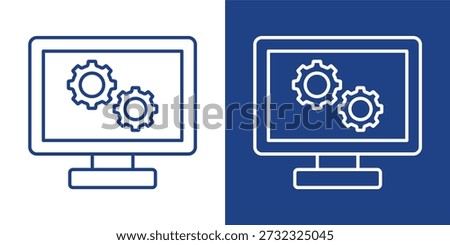 Cpanel Blue And White Icon Style Collection