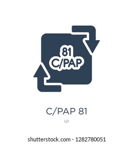 c/pap 81 icon vector on white background, c/pap 81 trendy filled icons from UI collection, c/pap 81 vector illustration