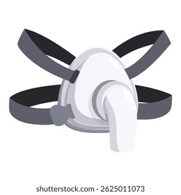 Cpap mask ensuring continuous positive airway pressure, a common treatment for sleep apnea