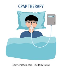 CPAP therapy is a treatment for obstructive sleep apnea. A CPAP machine uses a hose connected to a mask or nosepiece to deliver constant and steady air pressure to help you breathe while you sleep.