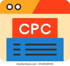 Cpc Flat Vector Icon Design