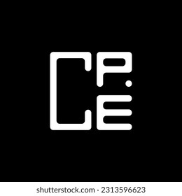 CPE letter logo creative design with vector graphic, CPE simple and modern logo. CPE luxurious alphabet design  