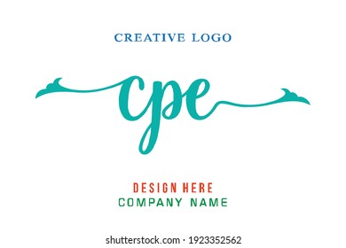 CPE lettering logo is simple, easy to understand and authoritative