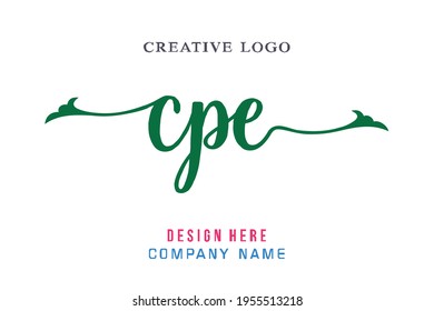 CPE lettering logo is simple, easy to understand and authoritative