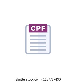 CPF file icon on white