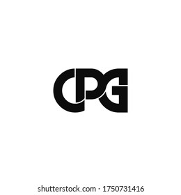 Cpg Letter Original Monogram Logo Design Stock Vector (Royalty Free ...