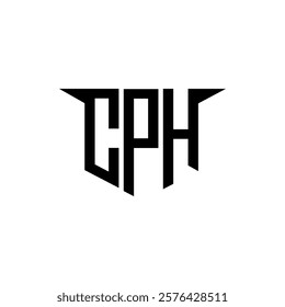 CPH letter logo design with white background in illustrator, vector logo modern alphabet font overlap style, calligraphy designs for logo, Poster, Invitation, etc.