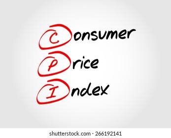 CPI - Consumer Price Index, acronym business concept