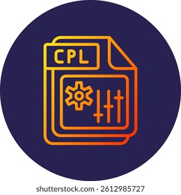 CPL Line Circle Gradient Style