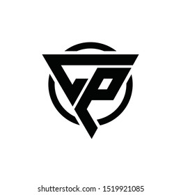 CPL, PLC, LCP, LPC, PCL Triangle Logo Circle Monogram Design Vector Super Hero Concept [Converted]