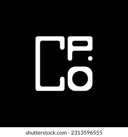CPO letter logo creative design with vector graphic, CPO simple and modern logo. CPO luxurious alphabet design  
