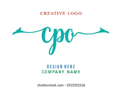 CPO lettering logo is simple, easy to understand and authoritative