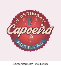 Cpoeira badge ie berimbau festival