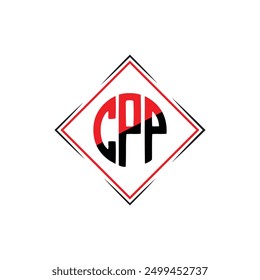 CPP letter logo design in illustration. Vector logo, calligraphy designs for logo, Poster, Invitation, etc.