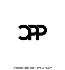 cpp letter original monogram logo design