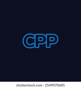 CPP lettering design with stroke shape.