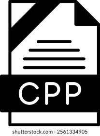 CPP Solid Style Icon Design