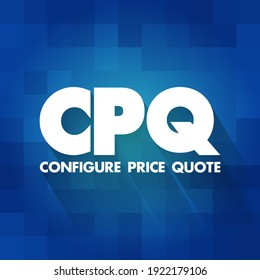 Cpq Configure Price Quote Software Systems Stock Vector (Royalty Free ...