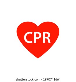 Cpr Heart Icon Clipart Image Isolated Stock Vector (Royalty Free ...