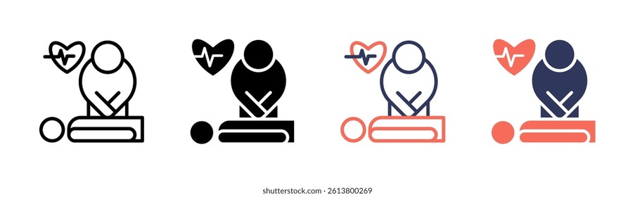 Cpr Icon Element For Design And Vector
