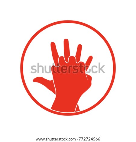 cpr icon. Vector clipart image isolated on white background