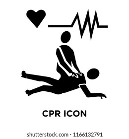 Cpr icon vector isolated on white background, Cpr transparent sign
