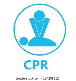 Cpr Logo Medical Resuscitation Emergency Vector Stock Vector Royalty Free 1642098124