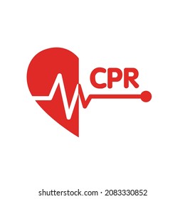 Cpr Logo Medical Resuscitation Emergency Vector Stock Vector (Royalty ...