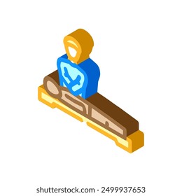 cpr procedure ambulance isometric icon vector. cpr procedure ambulance sign. isolated symbol illustration