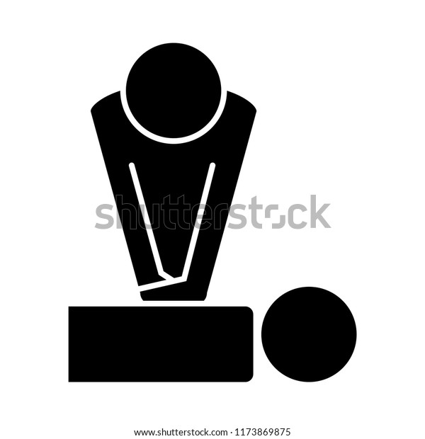 Cpr Training Icon Vector Illustration Stock Vector (Royalty Free ...