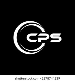 CPS letter logo design in illustration. Vector logo, calligraphy designs for logo, Poster, Invitation, etc.