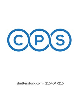 CPS letter logo design on white background. CPS creative initials letter logo concept. CPS letter design.
