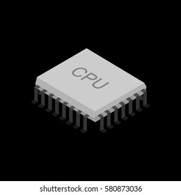 cpu abstract technology. Vector illustration.