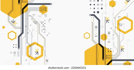 CPU Art Konzept. Schalttafel. Technischer Hintergrund.