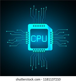 CPU binary circuit board future technology, blue cyber security concept background, abstract hi speed digital internet.motion move blur. pixel vector