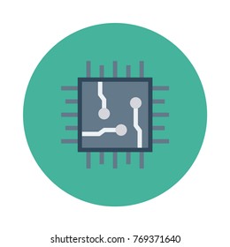 CPU circle flat