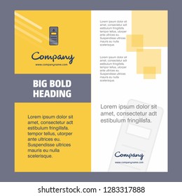 CPU  Company Brochure Title Page Design. Company profile, annual report, presentations, leaflet Vector Background