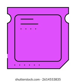 cpu computer detail line icon vector. cpu computer detail sign. isolated symbol illustration