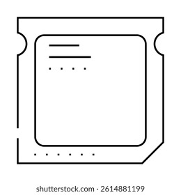 cpu computer detail line icon vector. cpu computer detail sign. isolated contour symbol black illustration