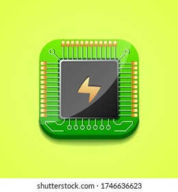 Cpu Computer Logo Vector Icon Symbol