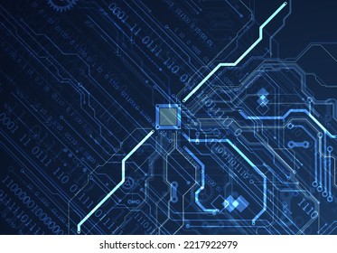 CPU concept. Circuit board. Technology background. 