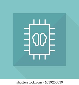 CPU concept vector icon
