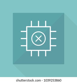 CPU concept vector icon